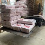 Ainger Roofing truck, blowing in blown-in attic insulation in barrie