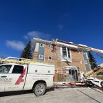 Collingwood roofers removing ice damns on collingwood houses