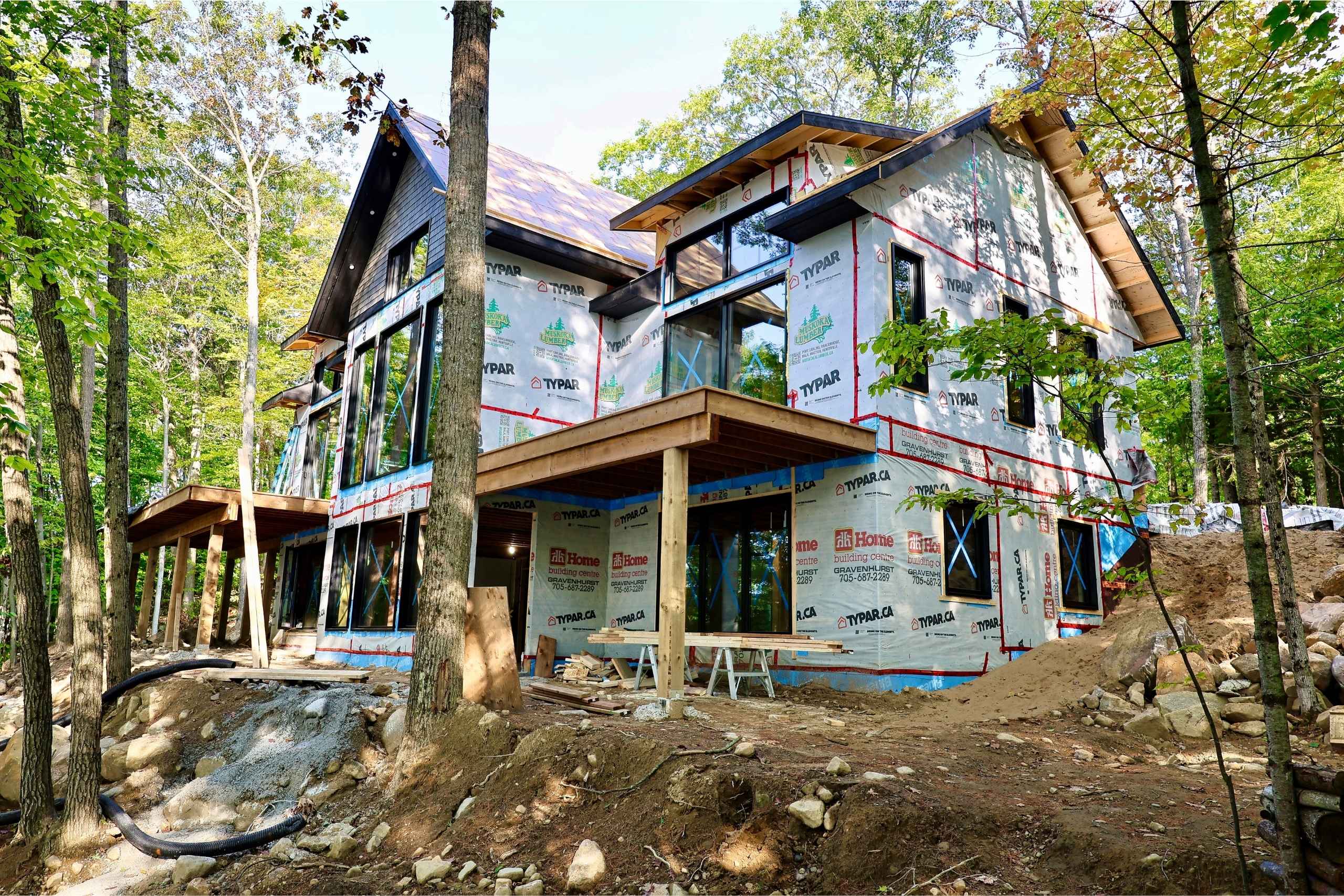 Shingle roof replacement in Bracebridge by professional reroofing contractor