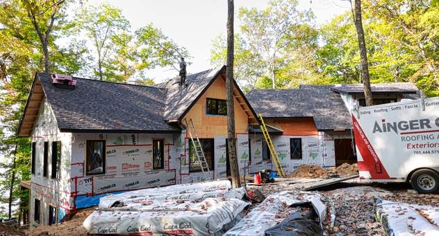 Shingle roof replacement in Bracebridge by professional reroofing contractor