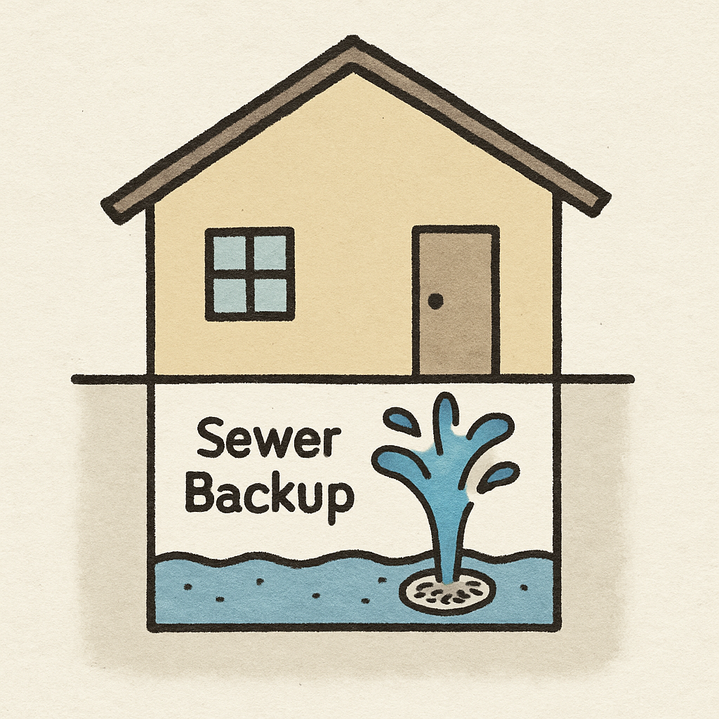 Sewer backup endorsements for homes