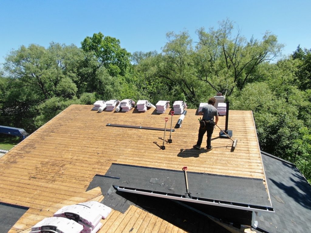 roof deck inspection by professional roofer