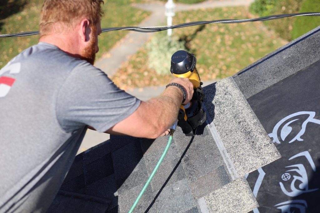 shingle installation