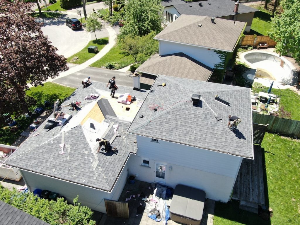 shingle roof installation