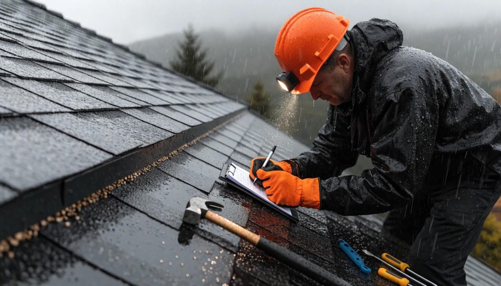 Roofer inspecting shingles with clipboard, highlighting essential roof maintenance tasks
How to protect your warranty