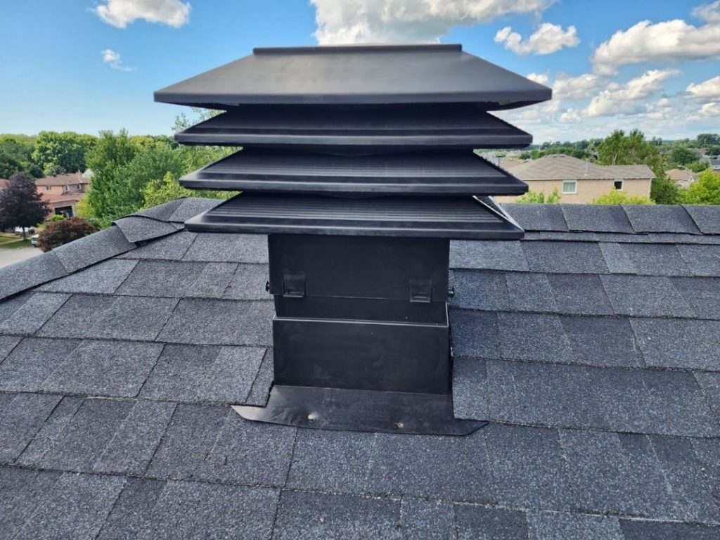 Duraflo pro ventilator installed on new shingle roof