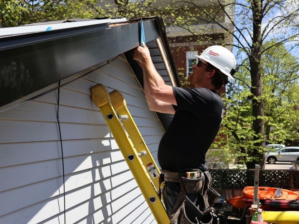 New fascia board installation