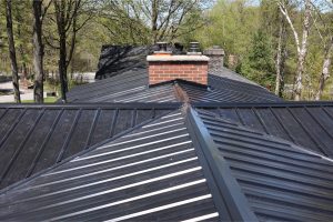 New metal roof on residential home types of metal roofing materials